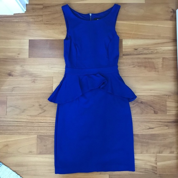 Evernew Dresses & Skirts - Evernew Blue Peplum Dress size blll bundle and savep